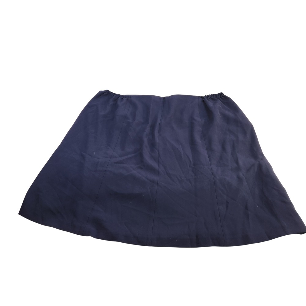 Talbots Plus Womens 24W Navy Blue Lined A-Line Skirt Office Career Minimalist